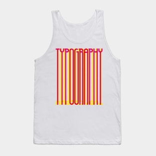 Tall Typography (Magenta Yellow Red) Tank Top